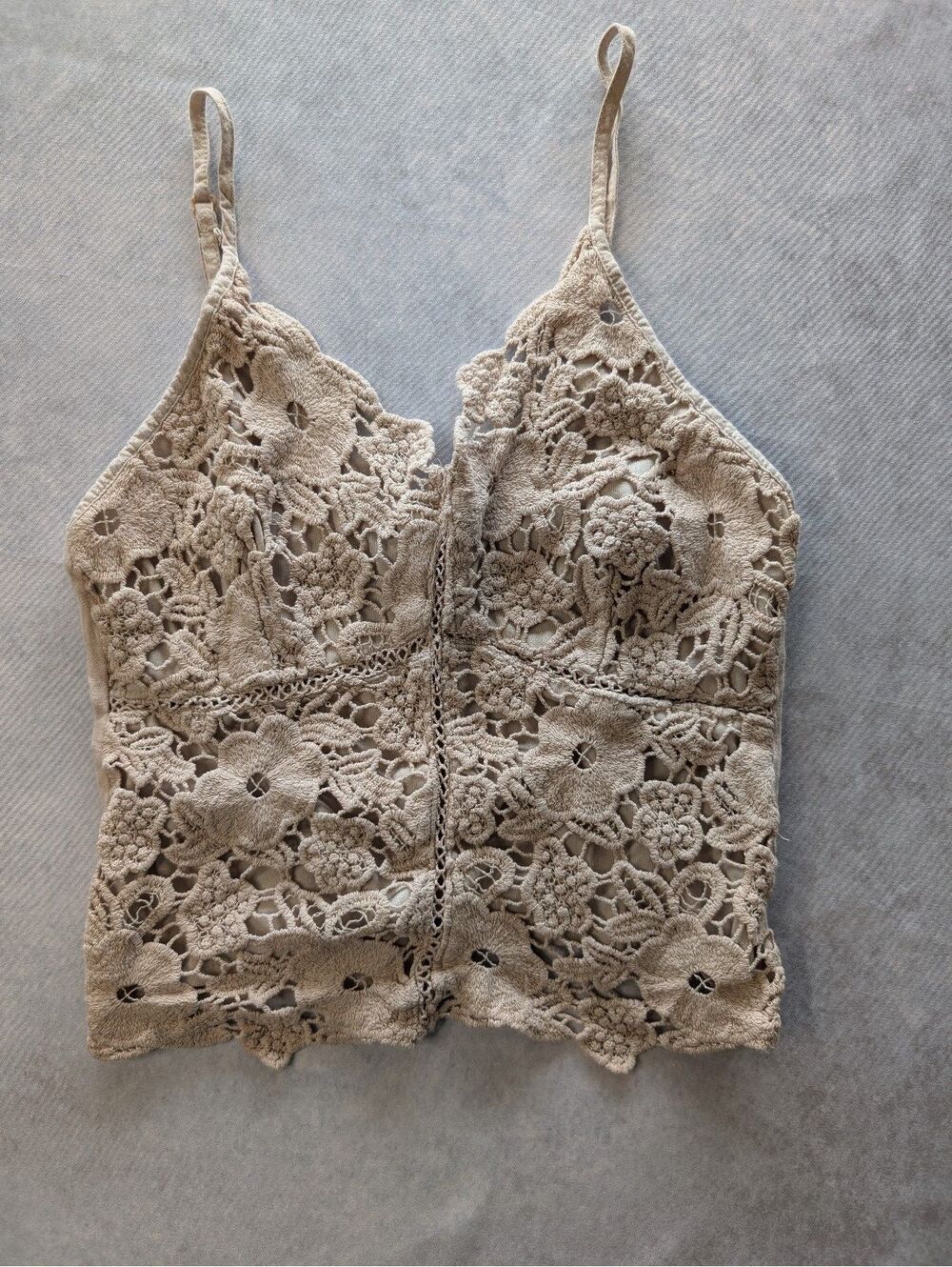 Crochet Floral Crop Top
